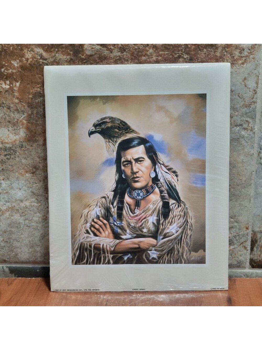 Vintage Unframed Ghost Spirit Art Print Wall Decor 1991